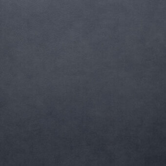 Leather texture sample in muted blue-gray with a subtle pebbled surface and matte finish, labeled “borzalino > leather (d4) > vanilla > vanilla – blu notte”.