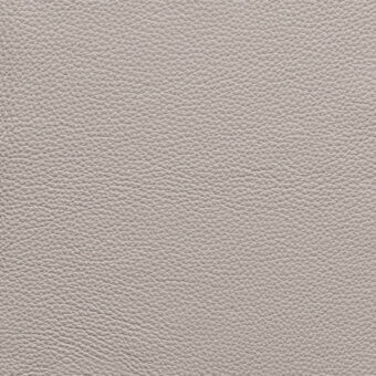 Light gray leather texture with a fine, consistent grain and matte finish displayed on a white background, showing a subtly pebbled surface.