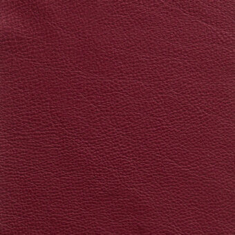 Burgundy leather texture with fine grain pattern, matte finish, and dense weave against a white backdrop; labeled “borzalino leather prescott – 242”.