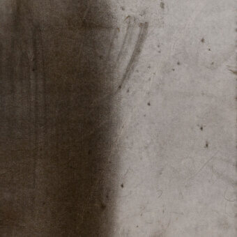 Textured diagonal composition of brown and beige tones, displaying vertical grain and granular textures with subtle streaks, suggesting weathered leather.
