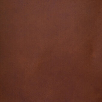 Tanned leather texture sample, warm brown Tuscania vegetable-tanned leather, mottled grain with matte finish and tonal variations.