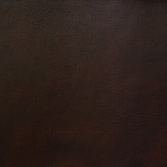 Dark brown leather texture with a matte finish, displaying subtle wrinkles and variations in tone, suggesting a natural grain and supple quality.