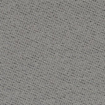 Woven fabric sample, muted gray tone, dense speckled texture with intersecting threads, matte finish, brand label “bross” and color code “60116”.