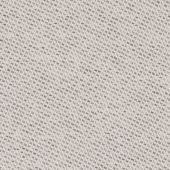 Woven fabric texture, light beige and gray tones, diagonal pattern, dense matte weave, brand label “bross > fabric (a) chili > col. 61174”.