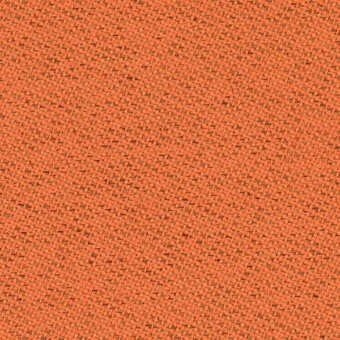 Orange woven fabric texture, col. 63090, displays a tight irregular weave with diagonal direction and a matte, slightly mottled surface.