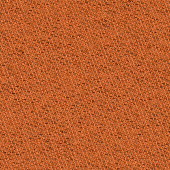 Orange woven fabric texture with a diagonal weave, speckled with charcoal gray threads, displaying a nubby surface and col. 63099.