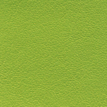Lime green fabric swatch with granular matte texture, labeled “bross extrema metal col. 6350”, displayed against a solid matching background.