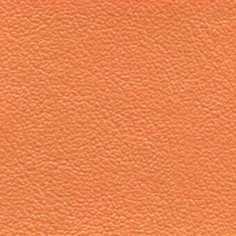Orange fabric swatch with granular texture, displaying “bross extrema metal col. 6650” text, evenly lit and consistently colored throughout.