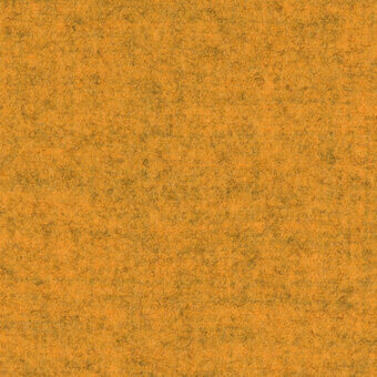 Mustard yellow fabric swatch with dense woven texture, mottled with darker threads, matte finish, labeled “bross fabric (b) focus col. 62117”.
