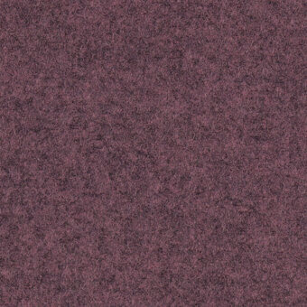 Fabric texture sample in muted plum, woven granular surface with printed text “bross > fabric (b) focus > col. 65132”, matte finish, diffused lighting.