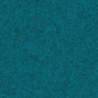 Teal felt fabric texture with looped pile and mottled tone, displaying imprinted text “bross > fabric (b) focus > col. 66221” and diffused lighting.