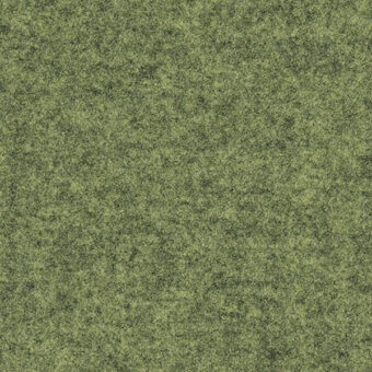Olive green fabric sample with dense, irregular texture and mottled color variations, displaying “bross fabric (b) focus col. 68245” label.