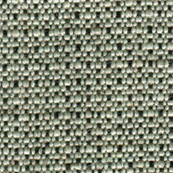 Woven fabric texture, muted gray-green with dark gray grid, densely packed pebble-like forms, durable material, studio lighting, brand label visible.