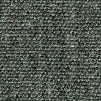 Dark gray woven fabric texture with heathered effect, nubby surface, and subtle tonal variations; includes a thin off-white thread.