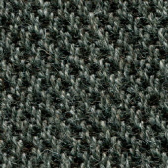 Woven fabric texture, muted gray-green with heathered effect, displaying a tight, irregular yarn pattern and fiber variations; sample labeled “col. 164”.
