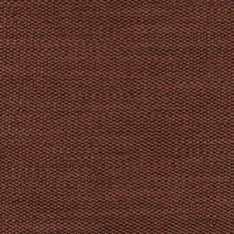 Woven fabric texture in reddish-brown with dense, granular circular elements and darker interwoven threads; sample marked “bross > fabric (b) nice > col. 206”.
