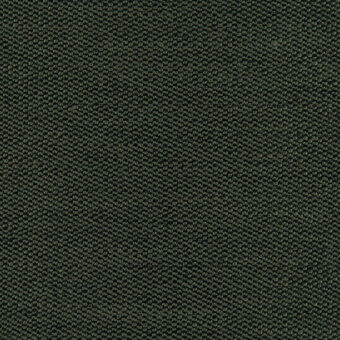 Dark green fabric sample with a dense, circular nubby texture and woven construction; text reads “bross > fabric (b) nice > col. 510”.