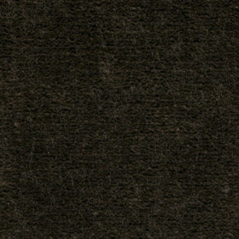 Dark brown looped pile fabric texture with interwoven threads, displaying a mottled effect; text reads “bross > fabric (b) ponza > col. 7027.13”.
