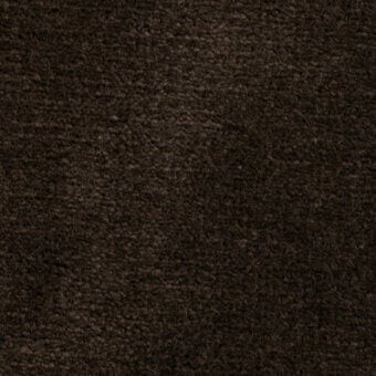 Brown fabric texture sample displaying woven looped construction, brand “bross” with material “ponza” and color code “7027.14” printed.