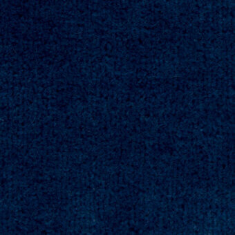 Blue fabric texture sample displaying a short, dense pile with a granular weave and subtle tonal variations; labeled “bross > fabric (b) ponza > col. 7027.22”.