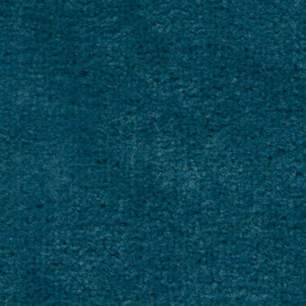 Teal fabric texture with mottled pile, displaying subtle color variations and a weathered appearance; text reads "bross fabric ponza col. 7027.23".