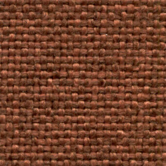 Rustic reddish-brown woven fabric texture with a grid pattern, matte finish, and visible fiber variations; label reads "bross > fabric (b) sole > col. 406."