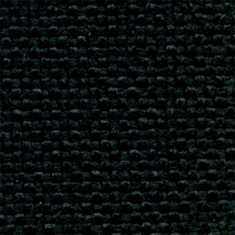 Black woven fabric texture with repeating rectangular tufts, matte finish, and subtle tonal variations; text reads "bross > fabric (b) sole > col. 418".
