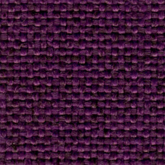 Purple woven fabric texture, square knot pattern, matte finish, col. 431, dense pile, neutral background, tonal variations visible.