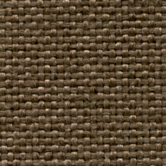 Brown woven fabric texture displaying a grid pattern, with visible threads and matte finish; product code “bross > fabric (b) sole > col. 439”.