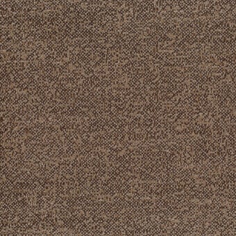 Woven fabric texture, brown and beige tones with gold flecks, dense irregular weave, matte finish, labeled “bross fabric col. 35”.