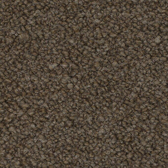 Brown looped pile fabric texture with nubby appearance, subtle color variation, and embedded brand text “bross > fabric (c) orsetto > col.”