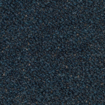 Teal woven fabric texture with looped construction, heathered effect, and beige-grey fibers; “bross > fabric (c) orsetto > col. 23” text visible.