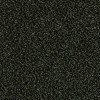 Olive green looped pile fabric texture with heathered tonal variations and consistent density, labeled “bross > fabric (c) orsetto > col. 98.”