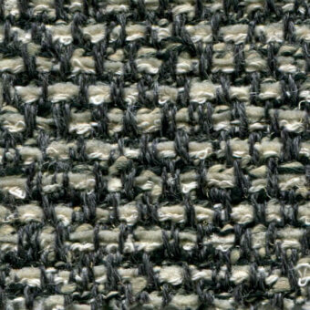 Woven fabric texture, beige and dark gray heathered basketweave with raised loops, matte finish; Bross Savanna collection, color 152.