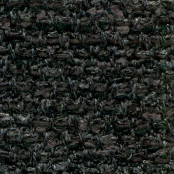 Dark gray woven fabric texture with a heathered, nubby surface and coarse weave; textile sample labeled “bross > fabric (c) savanna > col. 192”.