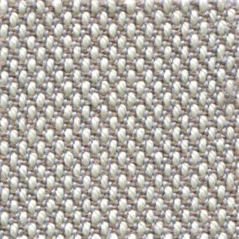 Woven fabric texture, beige, gray, and tan yarns, dense grid pattern, matte finish, durable upholstery material, bross steelcut trio col. 205.