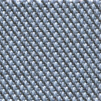 Woven fabric texture, cool gray color, consistent raised dot pattern with dense grid structure and subtle tonal variations.