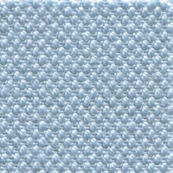 Light blue steelcut fabric texture with a dense, nubby weave and matte finish, displaying subtle tonal variations and a rounded fiber pattern.