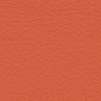 Coral-orange fabric texture with a mottled, pebbled surface and consistent coloration, displaying a slightly rough, coated synthetic material.