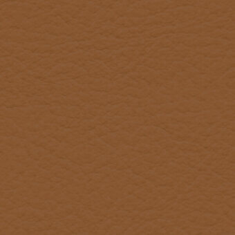 Brown fabric swatch with granular texture, matte finish, and subtle printed text; studio shot displaying material color and composition.
