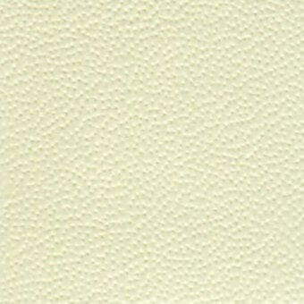 Cream woven texture sample with a matte finish and subtle pebbled pattern, labeled “bross > leather (d) sweet > col. 501”.