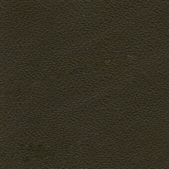 Olive-green leather texture sample with a matte finish, dense woven grain, and subtly brushed surface; labeled “bross > leather (d) sweet > col. 512”.