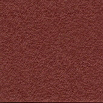 Leather texture sample, reddish-brown color, fine consistent grain with subtle tonal variations and a matte finish.
