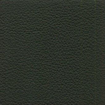Dark gray leather texture sample, pebbled grain, matte finish; “bross > leather (d) sweet > col. 569” identified, durable full-grain appearance.