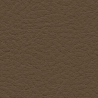 Brown leather texture sample displaying a mottled surface with irregular bumps, matte finish, and subtle tonal variations; label reads "col. 323".