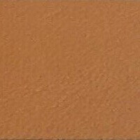 Leather swatch in terracotta brown with a matte, grainy texture; CPRN Homood sample labeled “cl2000 col.” identifies material and color code.