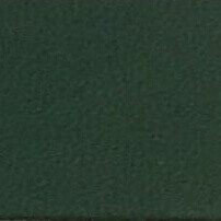 Dark green leather texture sample with a granular finish and subtle tonal variations, displaying “cprn homood” sample code at the base.