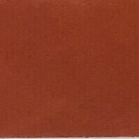 Terracotta leather swatch with a matte, granular texture, displaying brand text “cprn homood” and color code “cl2003 col.” in the lower left.