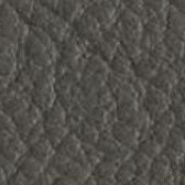 Dark gray leather texture sample with a dense weave and granular surface, exhibiting a matte finish and subtle tonal variations.