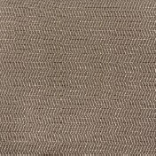 Herringbone fabric sample in muted taupe, displaying a textured matte finish and repeating diagonal lines, suitable for outdoor use.